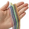 Eco-Friendly Dyed Glass Pearl Round Beads Strands HY-A002-3mm-M-4
