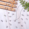 48Pcs 12 Style Alloy Cubic Zirconia Charms ZIRC-SZ0001-44-3