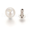 ABS Plastic Imitation Pearl Rivet Studs KY-L076-A-01-4