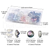 90Pcs 12 Style Electroplate Glass Beads Strands EGLA-YW0001-54-3