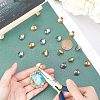 Unicraftale 40Pcs 2 Colors 304 Stainless Steel Stud Earring Findings STAS-UN0022-86-2