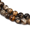 Natural Zebra Jasper Beads Strands G-F792-C13-01-4