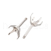 304 Stainless Steel Stud Earring Findings STAS-B091-02B-06P-2
