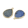 Natural Dumortierite Pendants G-K347-08G-03-2