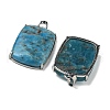 Natural Apatite Pendants G-Z070-01P-04-2