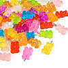 60pcs 10 Colors Luminous Resin Pendants JACR-TA0001-01-3