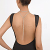 Alloy Full Crystal Rhinestone Long Tassel Y Necklaces for Nightclub FS-WG5F917-02-3