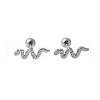 304 Stainless Steel Stud Earrings for Women EJEW-E603-02P-1