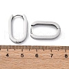 Tarnish Resistant 304 Stainless Steel Huggie Hoop Earrings STAS-H156-11C-P-3