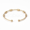 Rack Plating Brass Cuff Bangles BJEW-E071-12G-2