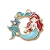 Alloy Enamel Pendants X-ENAM-S021-01G-B-1