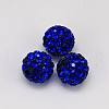 Polymer Clay Rhinestone Beads RB-H258-HD8mm-206-1