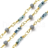 Glass Rondelle Beaded Chains CHC-C001-14G-1