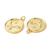 Brass Micro Pave Cubic Zirconia Pendants KK-M246-35G-2
