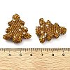 Christmas Tree Polymer Clay Rhinestone Beads CLAY-NH0001-14E-3