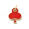 Brass Enamel Charms KK-Q098-25G-B01-1