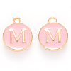 Golden Plated Alloy Enamel Charms ENAM-S118-07M-1
