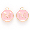 Golden Plated Alloy Enamel Charms ENAM-S118-07M-1