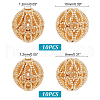   20Pcs 2 Style Brass Hollow Beads KK-PH0009-41-6