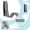 Polyester Striped Ribbons DIY-WH0580-13A-02-5