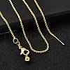 1.5MM Brass Box Chain Adjustable Slider Necklaces NJEW-M108-07G-2