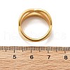304 Stainless Steel Criss Cross Finger Rings RJEW-Q012-08G-5