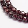 Natural Garnet Beads Strands X-G-F460-28-3