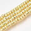 Electroplate Non-magnetic Synthetic Hematite Bead Strands X-G-Q465-21G-1