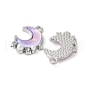 Alloy Glass Pendants PALLOY-E775-02P-2