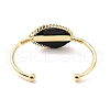 Natural Obsidian Horse Eye Wrapped Cuff Bangle G-D458-02G-09-RS-3