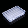 Transparent Plastic Bead Containers CON-YW0001-41-1
