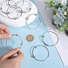 SUNNYCLUE 10Pcs Adjustable 201 Stainless Steel Expandable Bangle Making STAS-SC0008-09-3