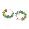 Brass Hoop Earring EJEW-MZ00197-4