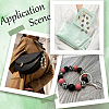 SUNNYCLUE 50Pcs Silicone Beads Loose Silicone Beads Kit Leopard Print Silicone Beads for Keychain Making Bracelet Necklace  SIL-SC0001-98-5