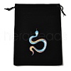 Rectangle Printed Velvet Cloth Packing Pouches ABAG-U006-03F-1