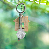 Iron Spiral Bead Cage Keychain KEYC-DC00004-7