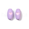 Spray Painted Alloy Beads PALLOY-S038-16A-1