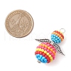 Rainbow Style ABS Plastic Pendants PALLOY-JF02739-2