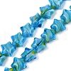 Handmade Millefiori Glass Beads Strands LAMP-H067-01G-1