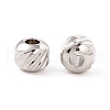 Tarnish Resistant 201 Stainless Steel Beads STAS-A057-04B-P-3