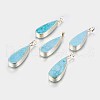 Natural Howlite Pendants G-E460-14G-2