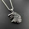 Cool Eagle Stainless Steel Pendant Necklace CE4495-1