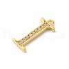 Rack Plating Brass Micro Pave Cubic Zirconia Pendant KK-H449-76G-03-2