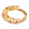 Natural Yellow Botswana Agate Beads Strands G-F790-H04-02-3