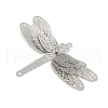 304 Stainless Steel Crystal Rhinestone 3D Insect Connector Charms STAS-H236-11B-P-2