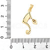 Brass Micro Pave Cubic Zirconia Enamel Pendants KK-D354-07G-E-3