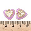 304 Stainless Steel Rhinestone Pendants STAS-U057-06G-02-3
