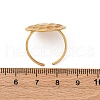 304 Stainless Steel Adjustable Cuff Rings for Women RJEW-Z099-01G-03-3