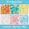 Olycraft 6 Colors Detachable Plastic Beads DIY-OC0012-57-2