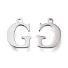 Tarnish Resistant 304 Stainless Steel Charms STAS-H112-G-P-2